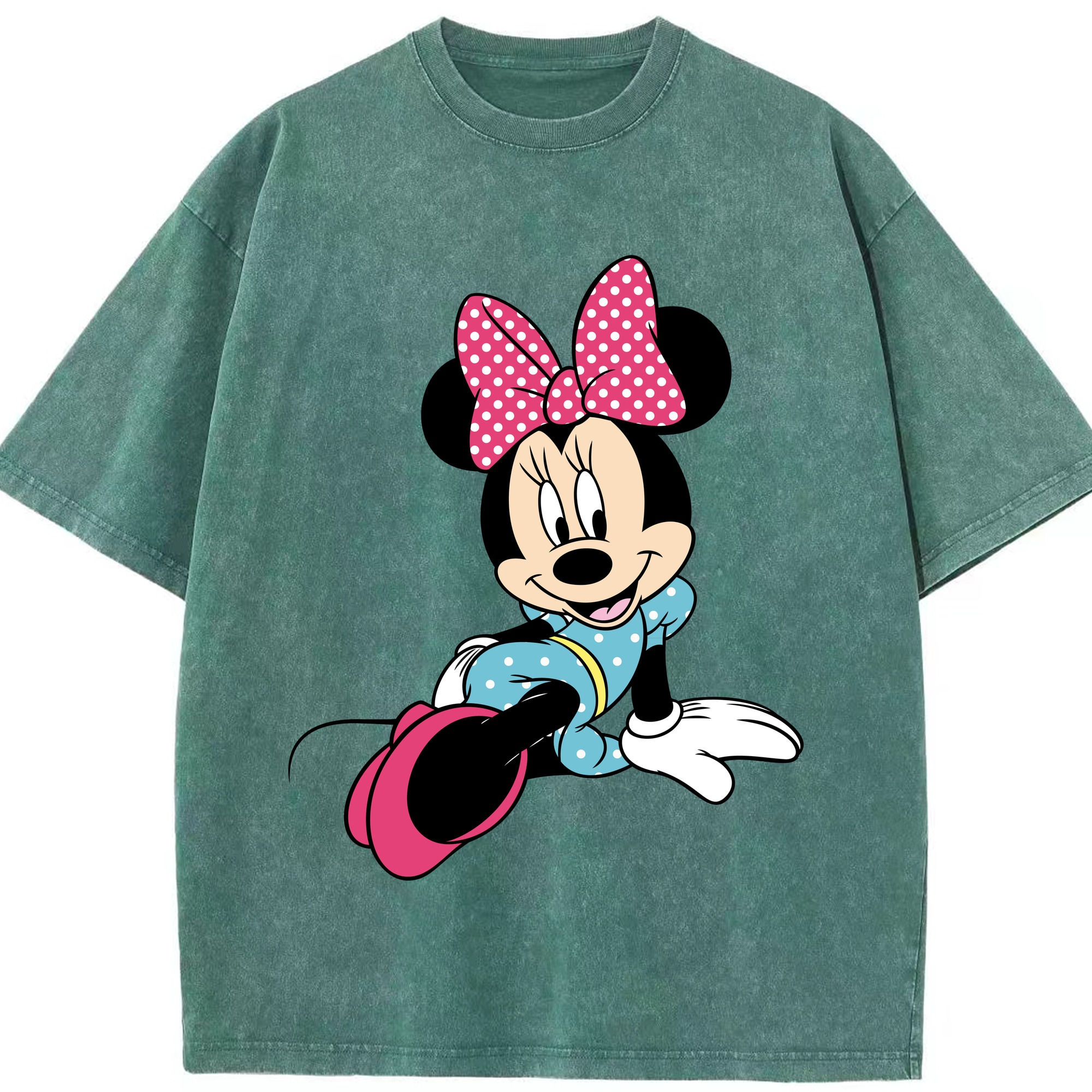 （画像用） ミッキーマウス Mickey Mouse 綿100% ヴィンテージ風 半袖Tシャツ（フロントプリント）